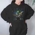 Drum Kit Percussionist Drummer Van Gogh Alien Playing Drums Unisex Hoodie Drum Kit Percussionist Drummer Van Gogh Alien Playing Drums Unisex Hoodie