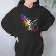 Drummer Silhouette Drum Kit Splatter Art Unisex Hoodie