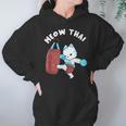 Muay Thai Cat Meow Thai Punch Bag Martial Arts Unisex Hoodie