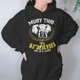 Muay Thai Elephant Martial Arts Thai Boxing Coach Lover Unisex Hoodie
