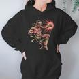 Muay Thai Fighter Southpaw Stance Minimal Silhouette Clean Unisex Hoodie