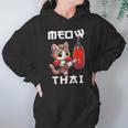 Muay Thai Meow Thai & Thai Boxing Muay Thai Cat Unisex Hoodie