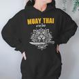 Muay Thai Sak Yant MMA Tattoo Tiger Lion Knife Martial Art Unisex Hoodie