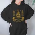 Sawadee Thai Traditional Sak Yant Thai Twin Tigers Muay Thai Unisex Hoodie