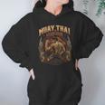 Vintage Muay Thai Flag Thailand Thai Boxing Fighter Unisex Hoodie