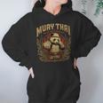 Vintage Muay Thai Gym Thai Boxing Training Fighter Panda Unisex Hoodie