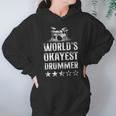 Vintage World'S Okayest Drummer Drum Kit Unisex Hoodie Vintage World'S Okayest Drummer Drum Kit Unisex Hoodie