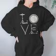 Women's Drum Kit Love Illustration For Music Enthusiasts Unisex Hoodie