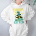 Cute Drummer Cat Drum Kitten Unisex Hoodie