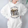 Muay Thai Fighter MMA Full Contact Retro Kickboxing Unisex Hoodie