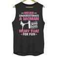 Never Underestimate A Woman Thai Boxing Muay Thai Fighter Unisex Tank Top, trending gift Never Underestimate A Woman Thai Boxing Muay Thai Fighter Unisex Tank Top, trending gift