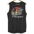 Women's Muay Thai Martial Arts Fighter Retro Vintage Sunset Graphic Unisex Tank Top, trending gift