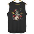 Women's Skeleton Drummer Skull Drum Kit Halloween Unisex Tank Top, trending gift