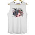 Drum Kit With American Flag Graphic For Musicians Unisex Tank Top, trending gift