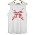 Drum Kit Percussion For Drummer Percussionist Musician Unisex Tank Top, trending gift