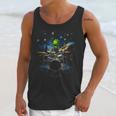 Drum Kit Percussionist Drummer Van Gogh Alien Playing Drums Unisex Tank Top Drum Kit Percussionist Drummer Van Gogh Alien Playing Drums Unisex Tank Top
