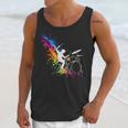 Drummer Silhouette Drum Kit Splatter Art Unisex Tank Top