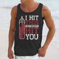 I Hit This So I Won't Hit You Kickboxer Fan Muay Thai Boxing Unisex Tank Top