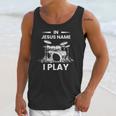 In Jesus Name I Play Drummer Drum Kit Unisex Tank Top
