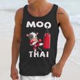 Moo Thai Muay Thai Thai Boxing For Kids Muay Thai Cow Unisex Tank Top