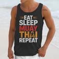 Muay Thai Fighter Eat Sleep Repeat Lifestyle Training Unisex Tank Top
