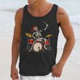 Skeleton Drummer Skull Drum Kit Halloween Sleeveless Unisex Tank Top
