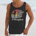 Women's Muay Thai Martial Arts Fighter Retro Vintage Sunset Graphic Unisex Tank Top