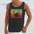 Women's Retro Drum Kit Silhouette With Color Stripes Unisex Tank Top