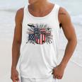 Drum Kit With American Flag Graphic For Musicians Unisex Tank Top