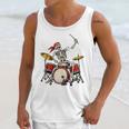 Skeleton Drummer Skull Drum Kit Halloween Raglan Baseball Tee Unisex Tank Top