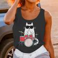 Cat Wearing Sunglasses Playing Drums Drum Kit Musician Unisex Tank Top Cat Wearing Sunglasses Playing Drums Drum Kit Musician Unisex Tank Top
