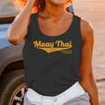 Distressed Muay Thai Kickboxing MMA BJJ Thailand T-Shirt Unisex Tank Top