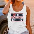 Boxing Less Costly Than Therapy Muay Thai Boxing Unisex Tank Top