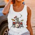 Skeleton Drummer Skull Drum Kit Halloween Unisex Tank Top