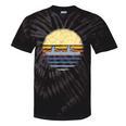Canoe Canoeing Vintage Sunset Tie-Dye T-Shirts Black Tie-Dye