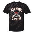 Canoe Crew Paddling Team Retro Graphic Tie-Dye T-Shirts Black Tie-Dye