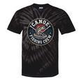 Canoe Fishing Crew Vintage Bass Paddles Tie-Dye T-Shirts Black Tie-Dye