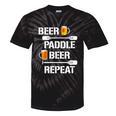 Canoe Kayak Tees Beer Paddle Repeat T-Shirt Tie-Dye T-Shirts Black Tie-Dye