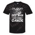 Canoe Old Man Canoeing Comfort Colors Adult Sweatshirt Tie-Dye T-Shirts Black Tie-Dye