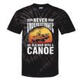 Canoe Old Man Sleeveless Tie-Dye T-Shirts Black Tie-Dye