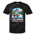 I Like Canoeing And Maybe 3 People Canoe Tie-Dye T-Shirts Black Tie-Dye