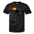 Kayaking Bear Retro Sunset Paddling Canoe Outdoor Adventure Tie-Dye T-Shirts Black Tie-Dye