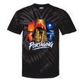 Portaging Canoe Wilderness Adventure Scenic Graphic Tie-Dye T-Shirts Black Tie-Dye