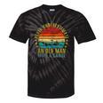 Never Underestimate An Old Man With a Canoe Retro Sleeveless Tie-Dye T-Shirts Black Tie-Dye