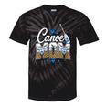 Women's Canoe Mom Leopard Print Paddle River Lake Sport Mother Tie-Dye T-Shirts Black Tie-Dye