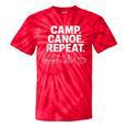 Camp Canoe Repeat Outdoor Adventure Tie-Dye T-Shirts Red Tie-Dye