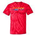 Canoe Canoeing Retro Canoe Raglan Baseball Tee Tie-Dye T-Shirts Red Tie-Dye