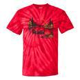 Canoe Ghost Camping Ghost Lake Halloween Spooky Fall Camping Tie-Dye T-Shirts Red Tie-Dye