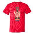 Canoe Hair Club Paddling Retro Comfort Colors Crop Top Tie-Dye T-Shirts Red Tie-Dye