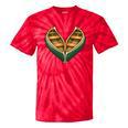 Canoe Heart Cute Minimalist Paddling Adventure Tie-Dye T-Shirts Red Tie-Dye